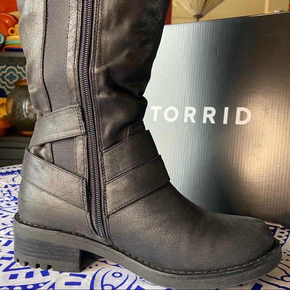 NWT TORRID Wide Width/Wide CALF Sweater Cuff Boots - Picture 11 of 16